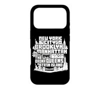 Custodia per iPhone 17 Pro New York City Skyline NYC Boroughs Brooklyn Manhattan