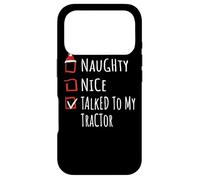 Custodia per iPhone 17 Pro Nice Naughty Talked To My Tractor Christmas List Fattoria