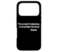 Custodia per iPhone 17 Pro NIETZSCHE CITAZIONE POCHI SONO FATTI PER L'INDIPENDENZA PRIVILEGE...