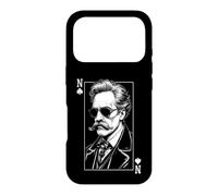 Custodia per iPhone 17 Pro Nietzsche Funny Philosophy - Carte da gioco con picche