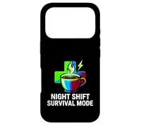 Custodia per iPhone 17 Pro Night Shift Survival Mode Nurse Medical Coffee