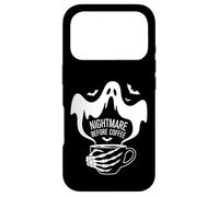 Custodia per iPhone 17 Pro Nightmare Before Coffee Halloween Humor