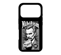 Custodia per iPhone 17 Pro Nihilism For Men Divertente Filosofia Nietzsche Annuncio Vintage