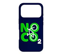 Custodia per iPhone 17 Pro No CO2 Ecology Citazione Think Green Eco Biker Save The Planet
