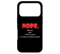 Custodia per iPhone 17 Pro No Definizione Meme Rifiuto Piatto Rifiuto Ultimo NO