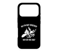 Custodia per iPhone 17 Pro No I'm Not Stressed Why Do You Ask? Divertente cartone animato uccello