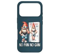 Custodia per iPhone 17 Pro No Pain No Gain Funny Body Building Gnome For Fitness Dad