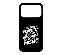 Custodia per iPhone 17 Pro No Soy Perfecta Pero Soy Abogada, Umorismo Abogado