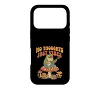 Custodia per iPhone 17 Pro No Thoughts Just Vibes Frog Mindfulness Meditation Mushroom