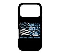 Custodia per iPhone 17 Pro Nobody Fights Alone Guerriero del cancro alla prostata Azzurro