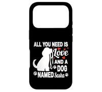 Custodia per iPhone 17 Pro Nome del cane personalizzato Sasha Cute Dog Pet Lover