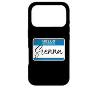 Custodia per iPhone 17 Pro Nome Sienna Tag Personalizzato Donna Ragazza Ciao Introduzione