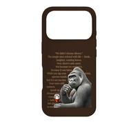 Custodia per iPhone 17 Pro Non abbiamo scelto il silenzio - Gorilla e messaggio