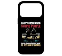 Custodia per iPhone 17 Pro Non capisco le persone stupide - Vintage Funny Dumb People