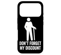 Custodia per iPhone 17 Pro Non dimenticare il mio sconto - divertente vecchia gente scherzo bavaglio idea