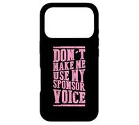 Custodia per iPhone 17 Pro Non farmi usare il mio sponsor Voice Sobriety Recovery