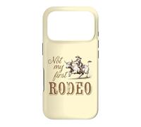 Custodia per iPhone 17 Pro Non il mio primo rodeo, Cowgirl equitazione toro