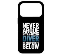 Custodia per iPhone 17 Pro Non litigare mai con un subacqueo sappiamo cosa c'è di seguito