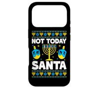 Custodia per iPhone 17 Pro Non oggi Santa Hanukkah Dreidels Menorah