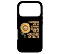 Custodia per iPhone 17 Pro Non posso discutere con la mia migliore amica lei è più vecchia di me floreale