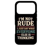 Custodia per iPhone 17 Pro Non sono maleducato, dico solo quello che tutti pensano