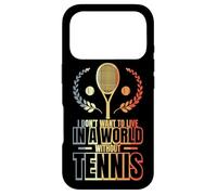 Custodia per iPhone 17 Pro Non voglio vivere in un mondo senza tennis