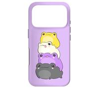 Custodia per iPhone 17 Pro Nonbinary Flag Color Frogs Subtle Enby Pride Cute Aesthetic