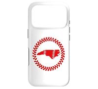 Custodia per iPhone 17 Pro North Carolina Baseball Stitch Circle Emblema Carolinian Ball