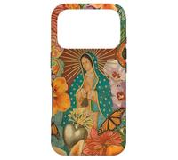 Custodia per iPhone 17 Pro Nostra Signora di Guadalupe Floreale Arte Religiosa Design