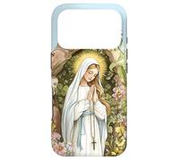 Custodia per iPhone 17 Pro Nostra Signora di Lourdes Immacolata Beata Madre Maria Cattolica
