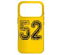 Custodia per iPhone 17 Pro Numero 52 Squadra Sportiva Grungy