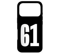 Custodia per iPhone 17 Pro Numero Sessanta Uno #61 Uniforme Squadra Sportiva Compleanno 61