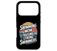 Custodia per iPhone 17 Pro Nuoto Mom Raising Strong Nuotatori Nuotare Team Pride