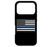 Custodia per iPhone 17 Pro Nurse Police Wife Officer Thin Blue Line Heart Flag
