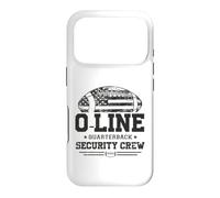 Custodia per iPhone 17 Pro O-Line Quarterback Security Crew Offensive football Gifts