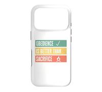 Custodia per iPhone 17 Pro Obedience is better than sacrifice Relationship VS Religion
