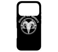 Custodia per iPhone 17 Pro Occult Baphomet Tarocchi Card Satanic Devil Sinners are Winners