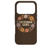 Custodia per iPhone 17 Pro October Girl Cosmos Calendula Nascita Fiore Autunno Corona