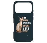 Custodia per iPhone 17 Pro Oggi sto parlando solo con i miei gatti Donskoy Amante dei gatti
