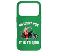 Custodia per iPhone 17 Pro Oh Che divertimento è guidare Cool Santa su una moto