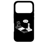 Custodia per iPhone 17 Pro Oh No Knight To Pawn Divertente Giocatore di Scacchi Gioco Da Tavolo Amante