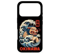 Custodia per iPhone 17 Pro Okinawa Shisa giapponese Kanji Lion Retro Anime Giappone Souvenir