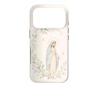 Custodia per iPhone 17 Pro Opera d'arte floreale Vergine Maria Preghiera Fede