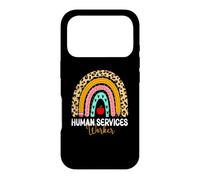 Custodia per iPhone 17 Pro Operaio dei servizi umani Leopard Rainbow Healthcare Doctor Work