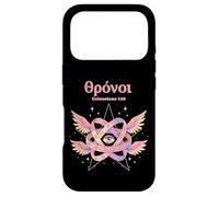 Custodia per iPhone 17 Pro Ophanim Thrones Biblicamente accurato Angelcore ebraico Angelcore