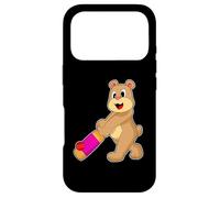 Custodia per iPhone 17 Pro Orso Cricket Mazza da cricket Sport