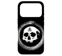 Custodia per iPhone 17 Pro Ouroboros con cranio dentro Occulto Leviatano Croce Satanica