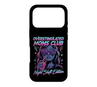 Custodia per iPhone 17 Pro Overstimulated Moms Club Retro Night Shift Edition Mama