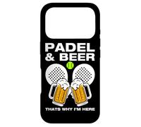 Custodia per iPhone 17 Pro Padel & Beer divertente padel ball giocatore