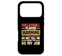 Custodia per iPhone 17 Pro Pallavolo Avviso Giocatore Non Dirmi Lavoro